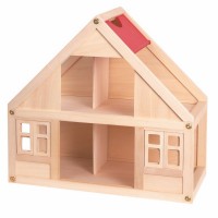 Drewniany domek dla lalek Ewa mały