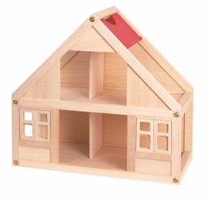 Drewniany domek dla lalek Ewa mały