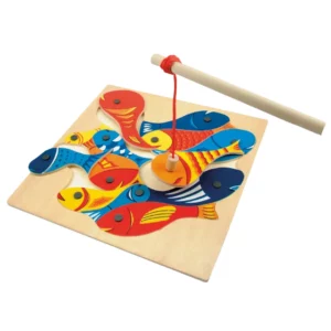 Gra puzzle drewniane "Magnetyczne rybki"